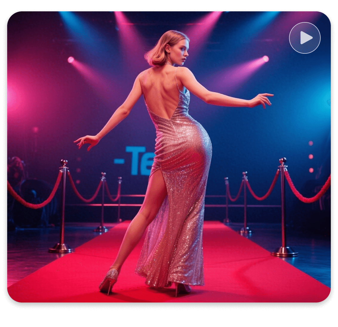 Celebrity twerking example by AI Twerk Generator